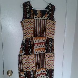 Elegant Multi Colored 2 Piece Dress
